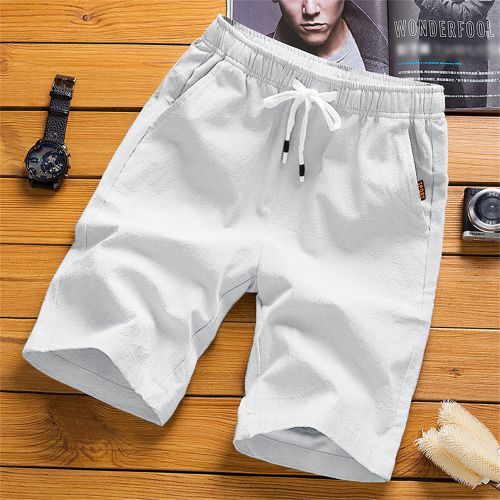 JWK Men Summer Cotton High Rise Loose Fit Casual Office Short Pants Shorts  M White Small : Amazon.in: Clothing & Accessories