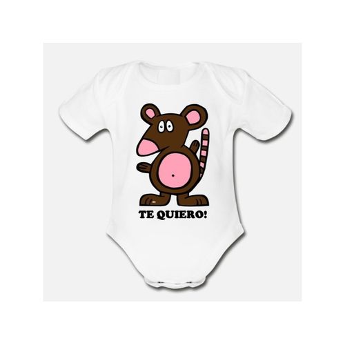 Buy Mouse Te Quiero Rat Comic I Love You Organic Short Sleeve Baby Bodysuit in Egypt