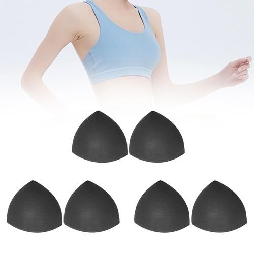 3 Pairs Bra Pads Inserts Soft Comfy Push up Sew Cups for Sports