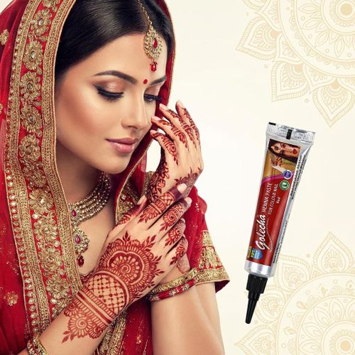 product_image_name-Golecha-Magic Henna Paste  RED for color nail 10g-2