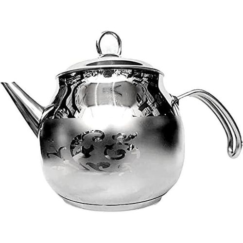 product_image_name-Generic-إبريق شاي من الستانلس ستيل بسعة 1500ML مع مصفاة قابلة للإزالة، آمن على الموقد لصنع الشاي وتصفية أوراق الشاي، فضي-3