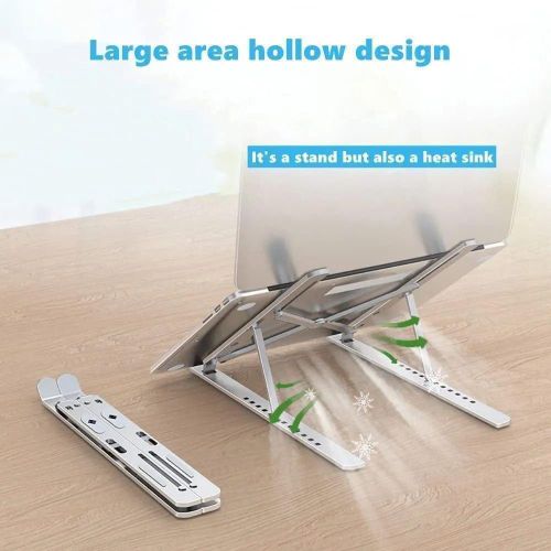 product_image_name-Generic-Laptop Foldable Stand metal silver-3