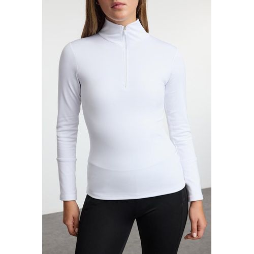 product_image_name-Trendyol-سويت شيرت رياضي شتوي مزود بسحاب من بولار فليس أبيض من ترينديول-3