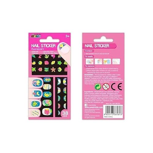 product_image_name-Generic-Avenir Nail sticker display 9itemsX12pcs total 108pcs assorted-1