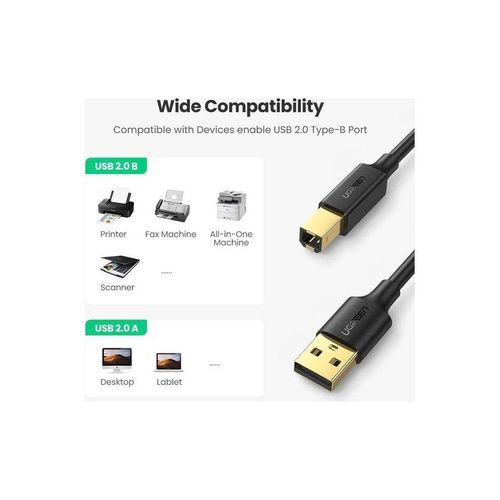 product_image_name-Generic-Ugreen USB 2.0 Type A Male To Type B Male Printer Scanner Cable-2