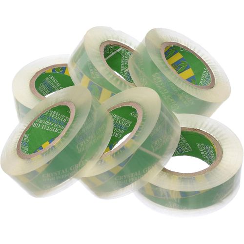 product_image_name-Generic-شريط تغليف ثقيل التحمل بعرض 4.2 سم، 6 لفات كريستال أخضر، 500 ياردة لتغليف صناديق الطرود للمكتب والمنزل والمدرسة بشريط لاصق قوي وآمن - شفاف 500Y-5
