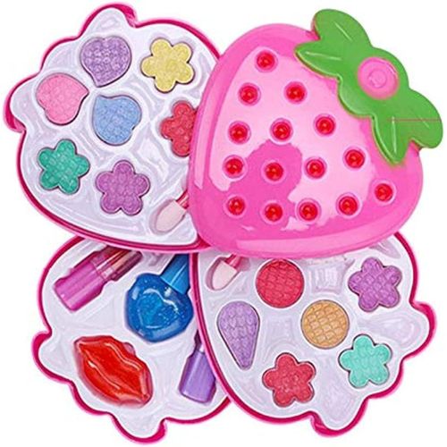 product_image_name-Generic-Sdrla 4 Layer Strawberry Shaped Kids Makeup Play Set-1