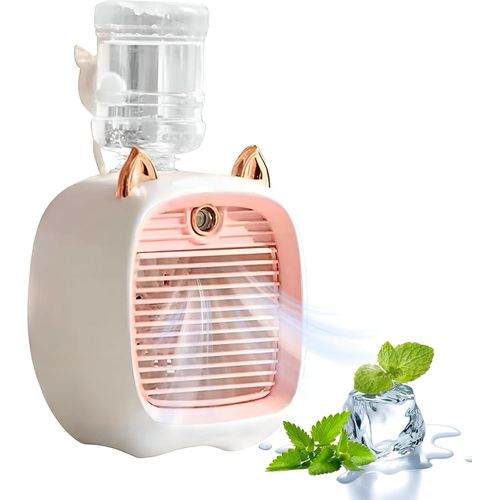 Rechargeable Cooling Fan - Compact Evaporative Air Conditioner with Water Tank for Long-Lasting Comfort