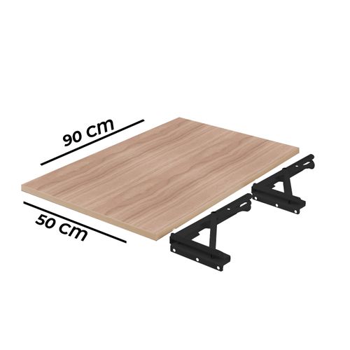 product_image_name-Generic-Wall Mounted Folding Desk  90 X 50 Cm Beige X Black-3