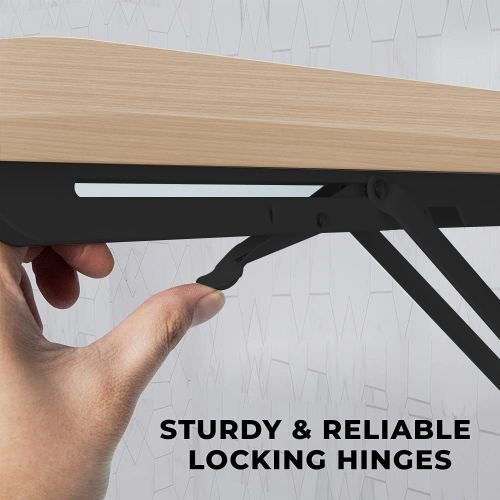 product_image_name-Generic-Wall Mounted Folding Desk  90 X 50 Cm Beige X Black-4