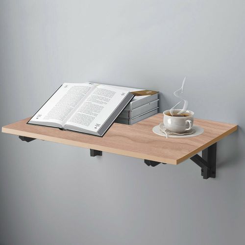 product_image_name-Generic-Wall Mounted Folding Desk  90 X 50 Cm Beige X Black-5