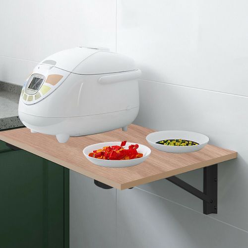 product_image_name-Generic-Wall Mounted Folding Desk  90 X 50 Cm Beige X Black-6