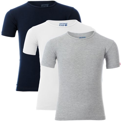 اشتري Cottonil Bundle Of (3) O Neck T-Shirts - For Boys في مصر