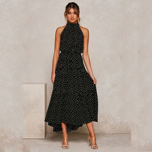 Black and white polka dot sundress discount