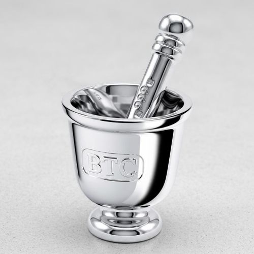 Btc 41.10g Mortar Silver Set.