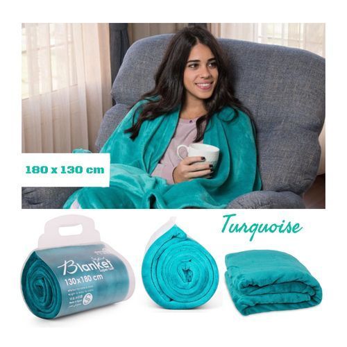 Mintra Warm Microfiber Blanket 130 180 Cm Turquoise Best Price Online Jumia Egypt