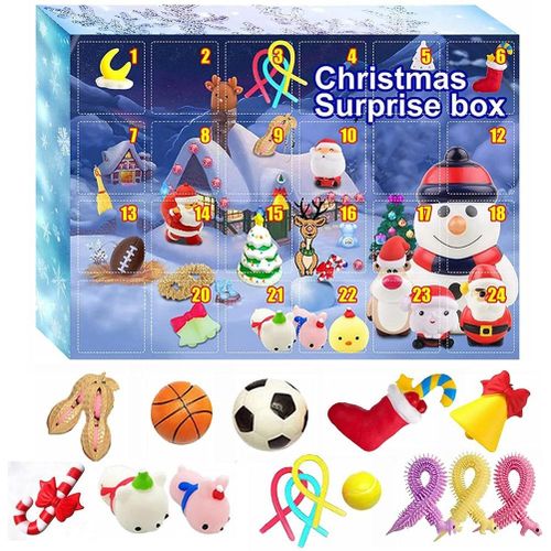 Christmas Advent Calendar For Kids 24 Surprises Novelty Doll Gifts