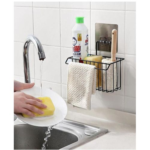 Kitchen Storage Rack Towel Sponge Drain Racks Rag Dishcloth Rack