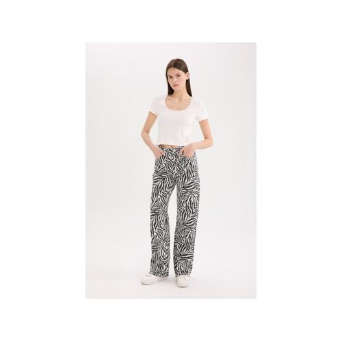 product_image_name-Defacto-Woman Straight Trousers - Black-2