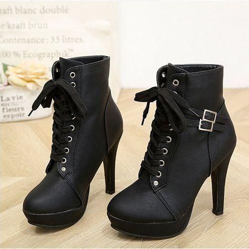 Fashion Shoes Martin Boot Women Heels British Style Short Boots Ladies Shoes Highheeled Best Price Online Jumia Egypt