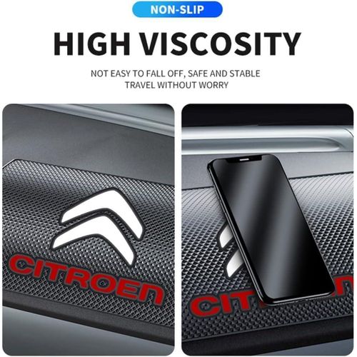 product_image_name-Generic-سجادة تخزين سيليكون مانعة للانزلاق للوحة القيادة في السيارة، لون عنابي، مصنوعة من المطاط، مصممة خصيصًا للسيارات السيدان، مقاومة للحرارة، مقاومة للماء، مضادة للخدش، مقاس عالمي، 35 * 35 سم-2