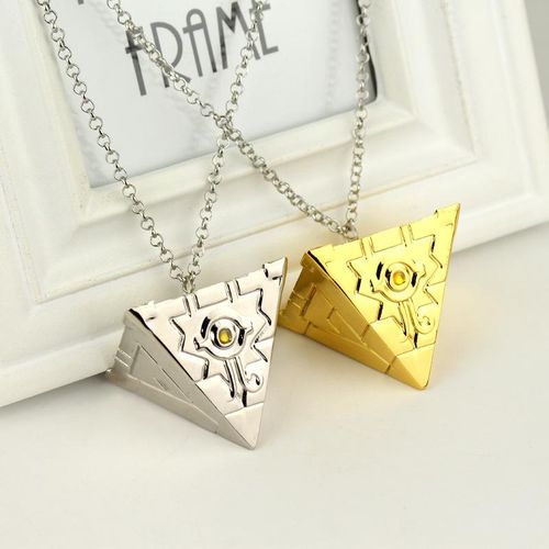 3d Yu-Gi-Oh Necklace Millenium Pendant Jewelry Anime Yugioh Cosplay Pyramid  Egyptian Eye Of Horus Necklace