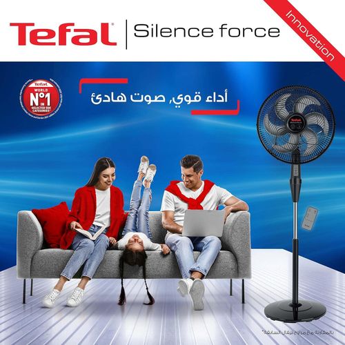product_image_name-Tefal-مروحة تيفال سايلنس فورس بريموت كنترول، 75 واط، 16 بوصة، باللون الأسود - VG4130EE-4