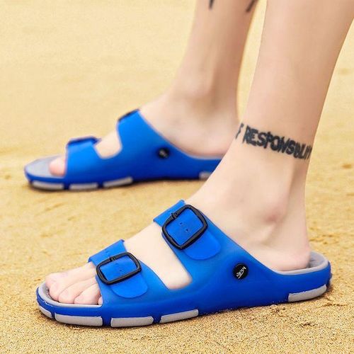 Generic Men's Summer Slides Slippers Men Jelly Shoes Breathable Flat  Slippers Water @ Best Price Online | Jumia Egypt