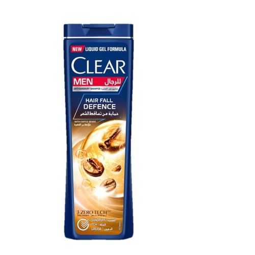 Buy Clear Men Hair Fall Defence Anti-Dandruff Shampoo with coffee beans- 180ml in Egypt