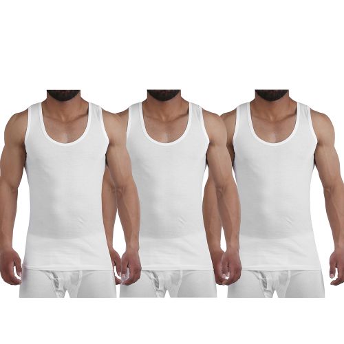 Buy Embrator Tank Top White Pack Of 3 in Egypt