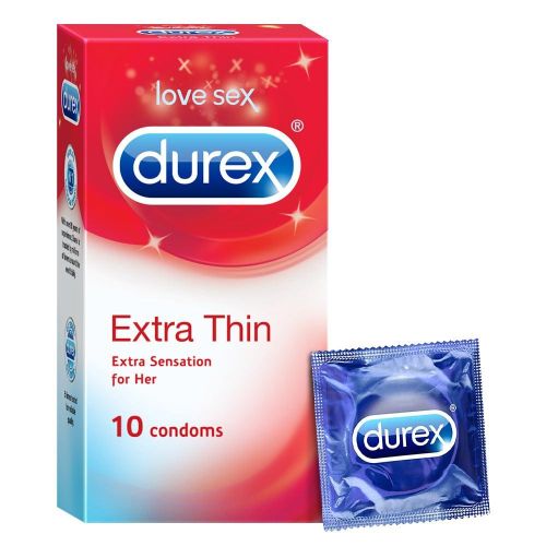 product_image_name-Durex-Extra Thin Condoms - 10 Pieces-1