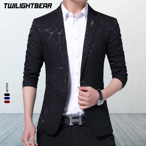 Fashion Red New Men Blazers Oversize Male Outerwear 5XL Slim