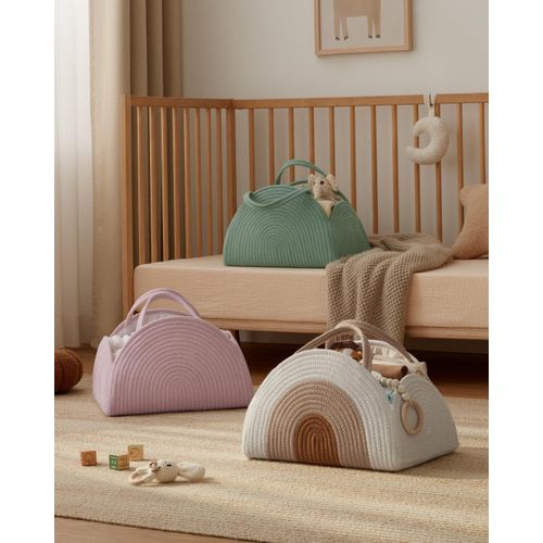 product_image_name-Generic-منظم حفاضات أطفال من الحبال القطنية بتصميم سلة تخزين كبيرة للأولاد والبنات حديثي الولادة، هدية لقائمة حفلات استقبال المولود، مستلزمات حديثي الولادة، قوس قزح ترابي من بليسفول دايري-7