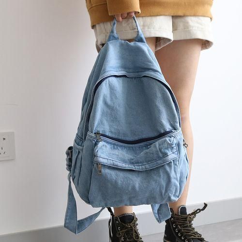 Distressed canvas backpack shop