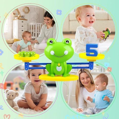 product_image_name-Generic-Frog Math Balance Toy – Educational toy for children to learn counting and addition – Includes frogs, numbers, and challenge cards – Ideal for children aged 3 and up – Safe and durable material-3