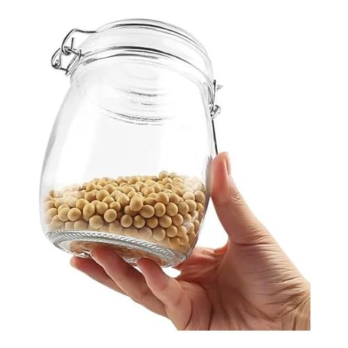 product_image_name-Generic-برطمان زجاجي مقفل سعة 750 مل مع غطاء محكم الغلق-3