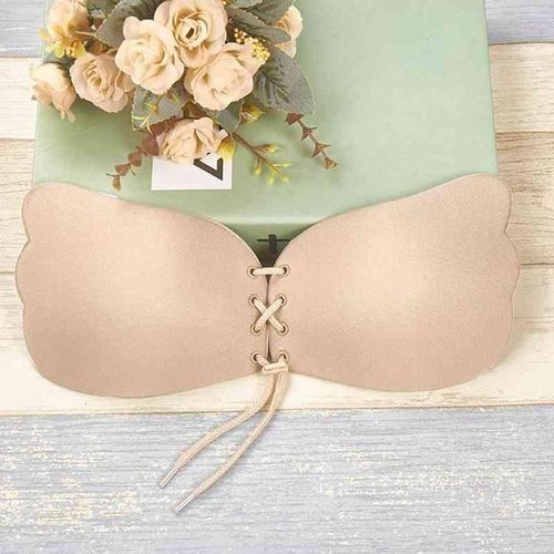 Generic Silicone Push-up Strapless Backless Bra - Beige @ Best