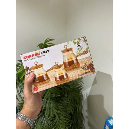 product_image_name-Generic-إبريق قهوة أنيق من زجاج بايركس بلون العسل، بسعة كبيرة تبلغ 700 مل تكفي لثمانية أكواب.-4