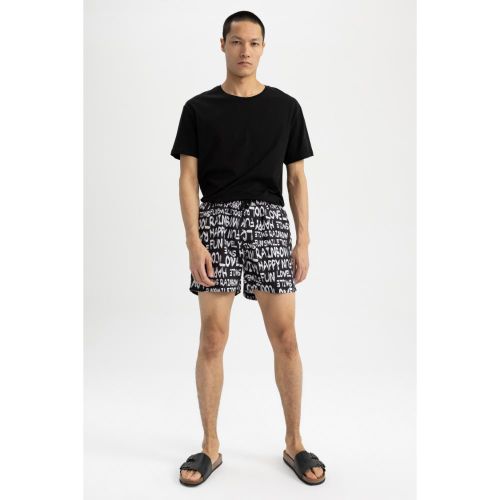 product_image_name-Defacto-Man Luke Swimming Short - BLACK-1