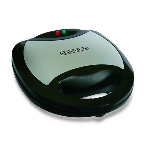 Buy BLACK+DECKER Sandwich Maker, 750 Watt, Black - TS2000 - Toaster in Egypt