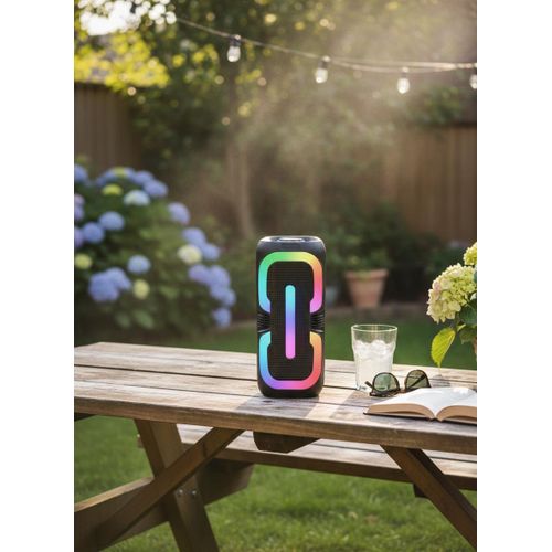 product_image_name-JNUOBI-GN-20 Portable Bluetooth Party Speaker Dual 6.5 Inch Woofers 40W Stereo Sound with Full Panel RGB Light Show, USB Support & 2400mAh High Capacity Battery for Outdoor Events-3