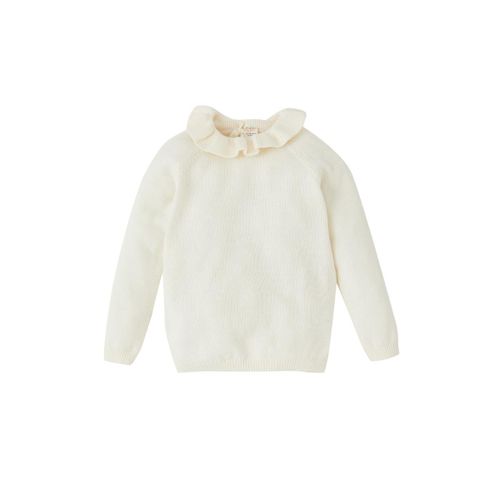 product_image_name-Defacto-Baby Girl Frill Neck Regular Fit Pullover - Beige-2