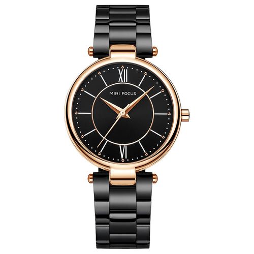 product_image_name-Generic-MINI FOCUS Women Stylish Steel Strap Roman Numerals-Black-1