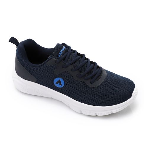 Blue canvas lace up sneakers clearance