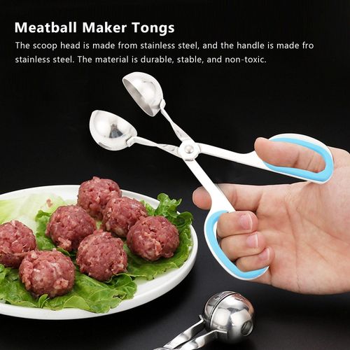 Meat Ball Maker Scoop Stainless Steel Cake Pop Rice Ball Mold Kitchen Tool  Tongs