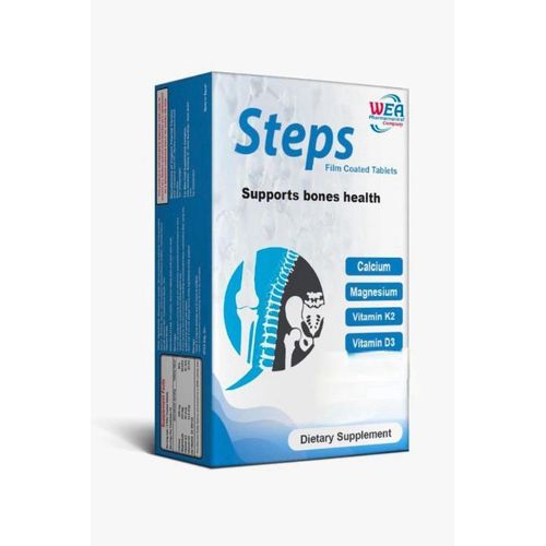 Steps ستيبس كالسيوم - تركيبة متطورة لتعزيز كثافة العظام والوقاية من نقص الكالسيوم