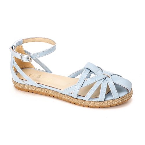 Ice Club Buckle Closure Leather Sandals 