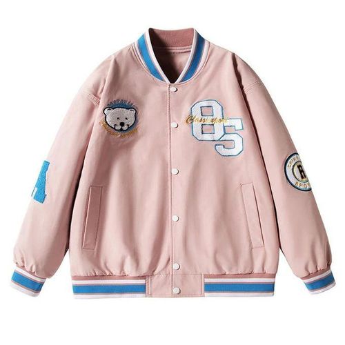 Red Baseball Jackets Men Hip Hop Streetwear Letter Embroidery