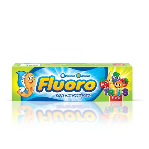 Buy Fluoro Kids Toothpaste With Fruit Flavour 50 Gm in Egypt