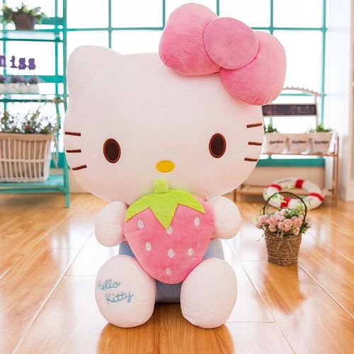 30cm 50cm Hot Kawaii Hello Kitty Plush Toys Pillow Doll Stuffed Animal Plushies Home Decoration Peluche Girls Birthday Gifts